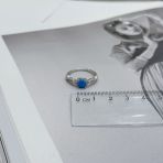 Серебряное кольцо Tiva с опалом 0.662ct, фианитами, вес изделия 2,02 гр (2170044) 17 размер