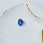 Серебряное кольцо Tiva с опалом 2.598ct, фианитами, вес изделия 3,46 гр (2170075) 17.5 размер