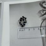 Серебряное кольцо Tiva с натуральным сапфиром 3.66ct, вес изделия 4,43 гр (2170327) 17 размер