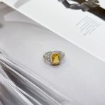 Серебряное кольцо Tiva с цитрином nano 3.383ct, вес изделия 3,63 гр (2170471) 18 размер