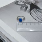 Серебряное кольцо Tiva с опалом 1.123ct, фианитами, вес изделия 2,43 гр (2170549) 17.5 размер