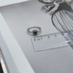 Серебряное кольцо Tiva с натуральным агатом 0.871ct, вес изделия 2,25 гр (2170969) 16.5 размер