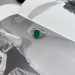 Серебряное кольцо Tiva с натуральным агатом 3.288ct, вес изделия 3,91 гр (2171058) 17.5 размер