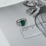 Серебряное кольцо Tiva с натуральным агатом 3.288ct, вес изделия 3,91 гр (2171058) 17.5 размер