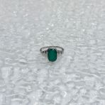 Серебряное кольцо Tiva с натуральным агатом 3.288ct, вес изделия 3,91 гр (2171058) 17.5 размер