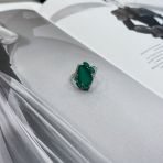 Серебряное кольцо Tiva с натуральным агатом 5.16ct, вес изделия 4,21 гр (2171096) 18 размер