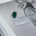 Серебряное кольцо Tiva с натуральным агатом 5.16ct, вес изделия 4,21 гр (2171096) 18 размер