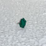 Серебряное кольцо Tiva с натуральным агатом 5.16ct, вес изделия 4,21 гр (2171096) 18 размер