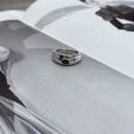 Серебряное кольцо Tiva с натуральным агатом 0.408ct, вес изделия 5,06 гр (2171133) 17.5 размер