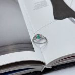 Серебряное кольцо Tiva с натуральным агатом 1.035ct, вес изделия 2,69 гр (2171171) 18 размер