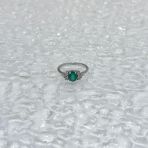 Серебряное кольцо Tiva с натуральным агатом 1.035ct, вес изделия 2,69 гр (2171171) 18 размер