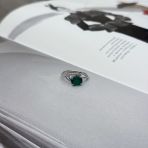 Серебряное кольцо Tiva с натуральным агатом 1.367ct, вес изделия 2,12 гр (2171195) 17.5 размер