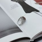 Серебряное кольцо Tiva с Султанит султанитом 3.8ct, вес изделия 3,86 гр (2171324) 18 размер