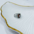 Серебряное кольцо Tiva с Султанит султанитом 3.8ct, вес изделия 3,86 гр (2171324) 18 размер