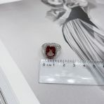 Серебряное кольцо Tiva с Султанит султанитом 5.528ct, вес изделия 4,63 гр (2171409) 18 размер