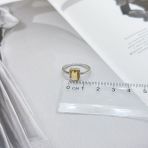 Серебряное кольцо Tiva с цитрином nano 1.325ct, вес изделия 2,06 гр (2171867) 17 размер