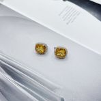 Серебряные серьги Tiva с цитрином nano 10.057ct (2171898)