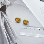 Серебряные серьги Tiva с цитрином nano 10.057ct (2171898)