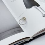 Серебряное кольцо Tiva с цитрином nano 1.14ct, вес изделия 2,44 гр (2171911) 18 размер