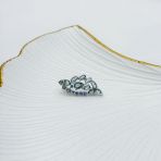 Серебряная брошка Tiva с топазом Лондон Блю 2.313ct (2173403)