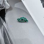 Серебряная брошка Tiva с натуральным агатом 2.9ct (2173427)