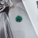 Серебряная брошка Tiva с натуральным агатом 5.715ct (2173458)