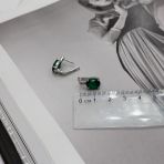 Серебряные серьги Tiva с натуральным агатом 4.791ct (2173601)