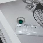 Серебряное кольцо Tiva с натуральным агатом 2.96ct, вес изделия 2,34 гр (2173618) 17.5 размер