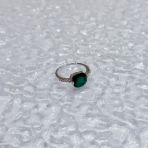 Серебряное кольцо Tiva с натуральным агатом 2.96ct, вес изделия 2,34 гр (2173618) 17.5 размер