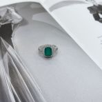 Серебряное кольцо Tiva с натуральным агатом 3.492ct, вес изделия 3,97 гр (2173663) 17 размер