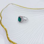 Серебряное кольцо Tiva с натуральным агатом 3.492ct, вес изделия 3,97 гр (2173663) 17 размер