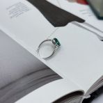 Серебряное кольцо Tiva с натуральным агатом 1.708ct, вес изделия 2,32 гр (2173687) 18 размер