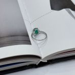 Серебряное кольцо Tiva с натуральным агатом 1.708ct, вес изделия 2,37 гр (2173687) 17.5 размер