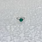 Серебряное кольцо Tiva с натуральным агатом 1.708ct, вес изделия 2,37 гр (2173687) 17.5 размер