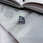 Серебряное кольцо Tiva с сапфиром nano 1.775ct, вес изделия 3,7 гр (2174653) 17 размер