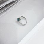 Серебряное кольцо Tiva с топазом Лондон Блю 1.658ct, вес изделия 3,01 гр (2174721) 17 размер