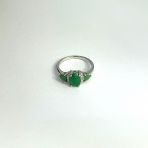 Серебряное кольцо Tiva с натуральным изумрудом 1.867ct, вес изделия 2,88 гр (2111122) 18.5 размер