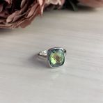 Серебряное кольцо Tiva с мистик топазом 8.181ct, вес изделия 4,36 гр (1456477) 18.5 размер