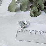 Серебряное кольцо Tiva с мистик топазом 3.45ct, вес изделия 2,5 гр (1988343) 17 размер