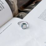 Серебряное кольцо Tiva с мистик топазом 3.45ct, вес изделия 2,5 гр (1988343) 17 размер