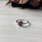 Серебряное кольцо Tiva с натуральным рубином 1.15ct, вес изделия 2,31 гр (1192436) 17.5 размер