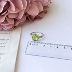 Серебряное кольцо Tiva с хризолітом 4.25ct, вес изделия 2,87 гр (2157571) 17 размер