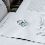 Серебряное кольцо Tiva с мистик топазом 2.572ct, вес изделия 2,86 гр (1990230) 17.5 размер