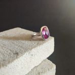 Серебряное кольцо Tiva с александритом 8.1ct, вес изделия 4,44 гр (2144908) 18.5 размер