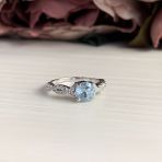 Серебряное кольцо Tiva с натуральным топазом 1.352ct, вес изделия 2,19 гр (2042853) 17 размер