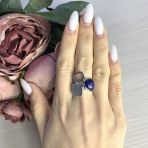 Серебряное кольцо Tiva с натуральным лазуритом 2.521ct, вес изделия 5,31 гр (2066910) 17.5 размер