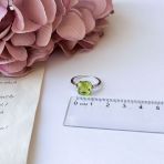 Серебряное кольцо Tiva с хризолітом 3.465ct, вес изделия 2,26 гр (2157311) 18 размер