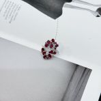 Серебряное кольцо Tiva с натуральным рубином 4.609ct, вес изделия 4,81 гр (2159544) 17.5 размер