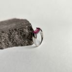 Серебряное кольцо Tiva с натуральным рубином 3.231ct, вес изделия 5,78 гр (2167136) 17.5 размер