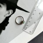 Серебряное кольцо Tiva с натуральным изумрудом 0.74ct, вес изделия 2,21 гр (2167358) 18 размер